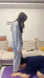 【埋汰】骑马丝袜套头玉足虐JS241226-46